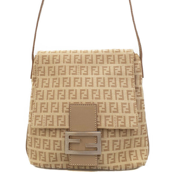 Fendi Handbags - FENDI Zucchino Shoulder Bag